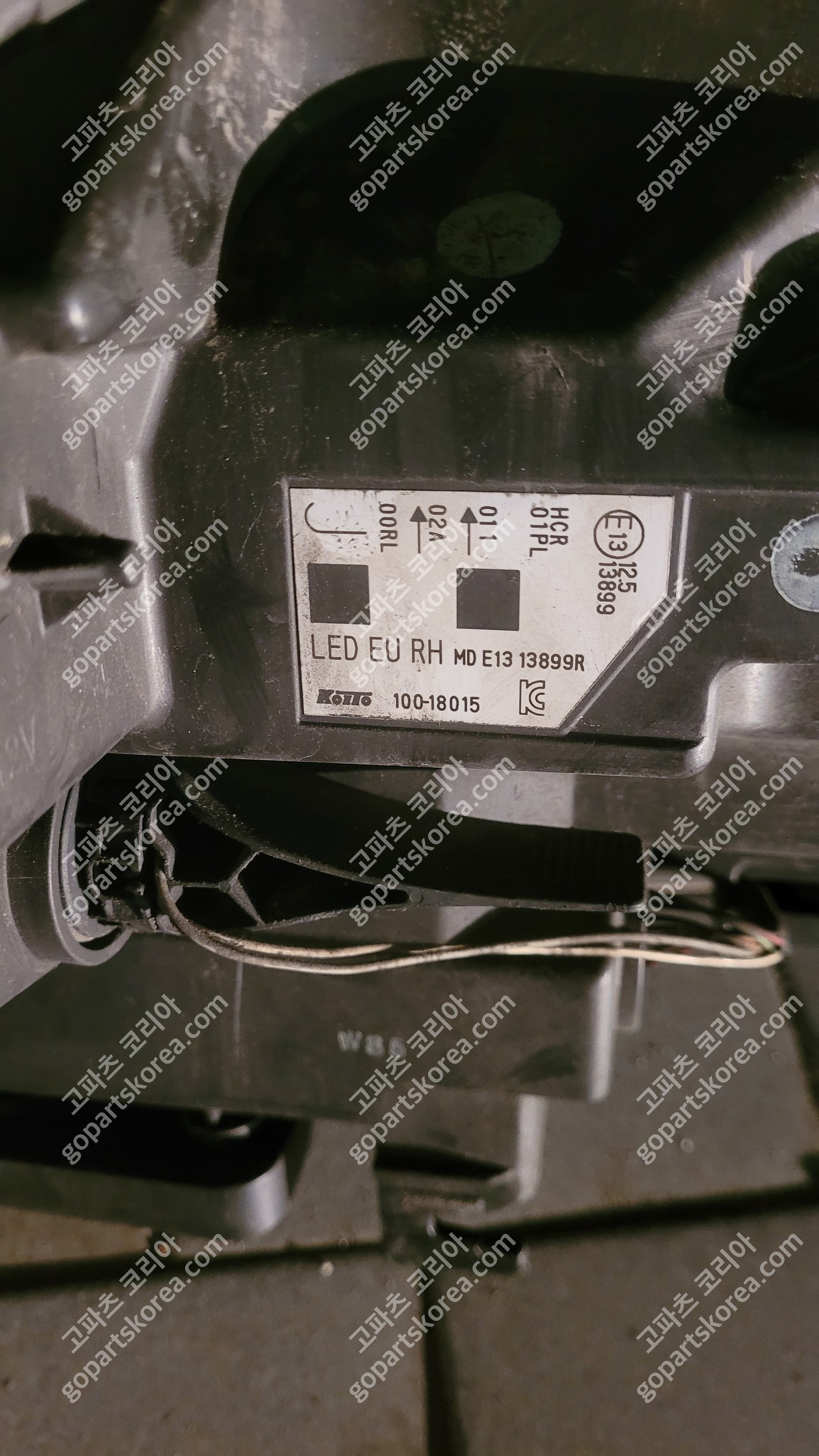 닛산 캐시카이 2세대 전기 헤드라이트 조수석 중고