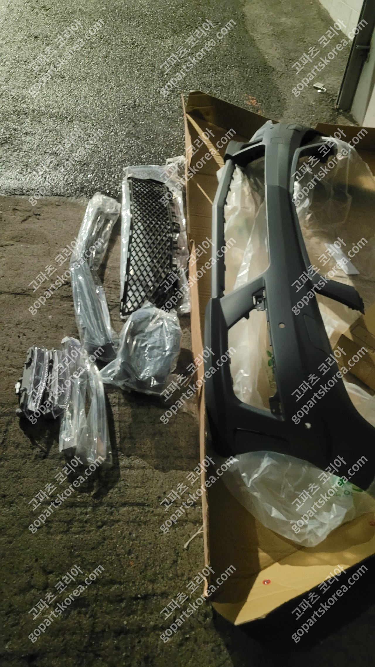 메르세데스 벤츠 C클래스 W204 후기 앞범퍼 63 AMG 룩 바디킷 풀세트 앗세이 중고