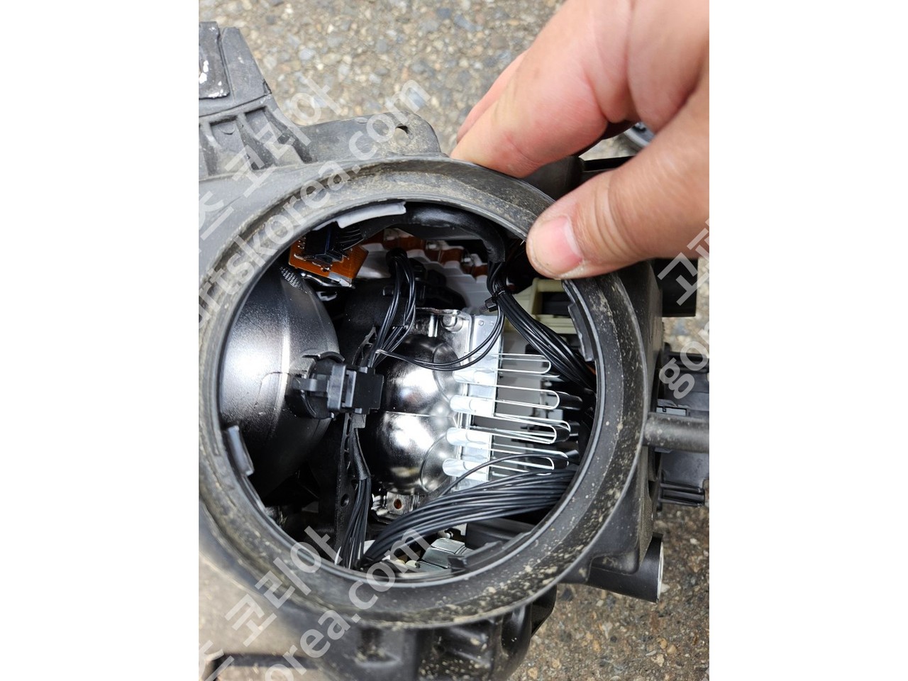 미니 헤드라이트 운전석 속판블랙타입 바닥코일타입 중고