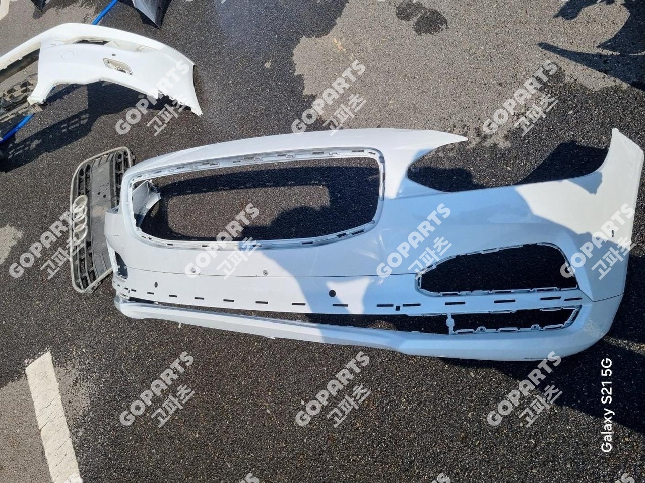 볼보 S90 2세대 후기 전범퍼 앞범퍼 전피 프론트밤바 크롬띠 물노즐X 사진 2