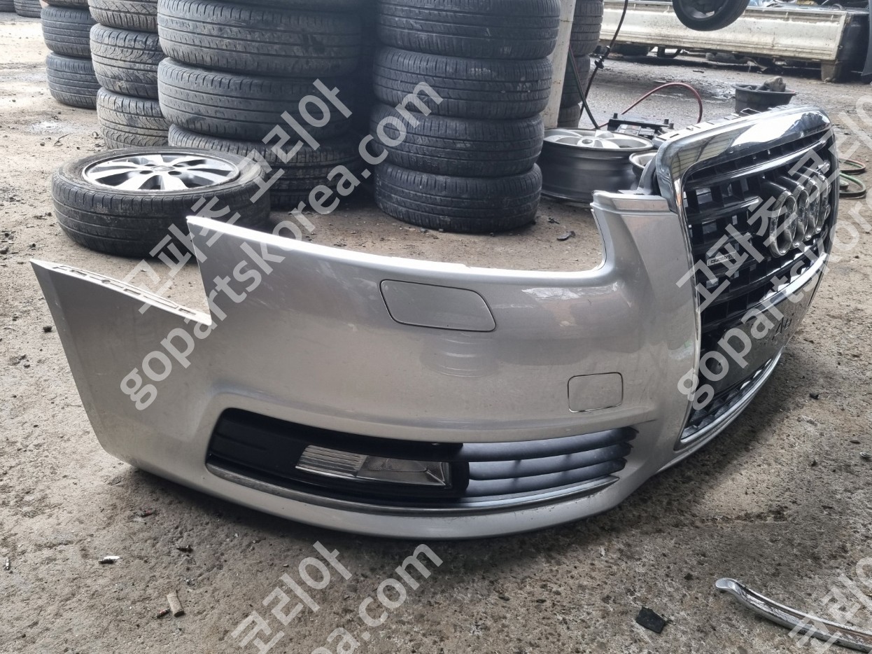 아우디 A6 C6 후기 앞범퍼 그릴포함 앗세이 중고