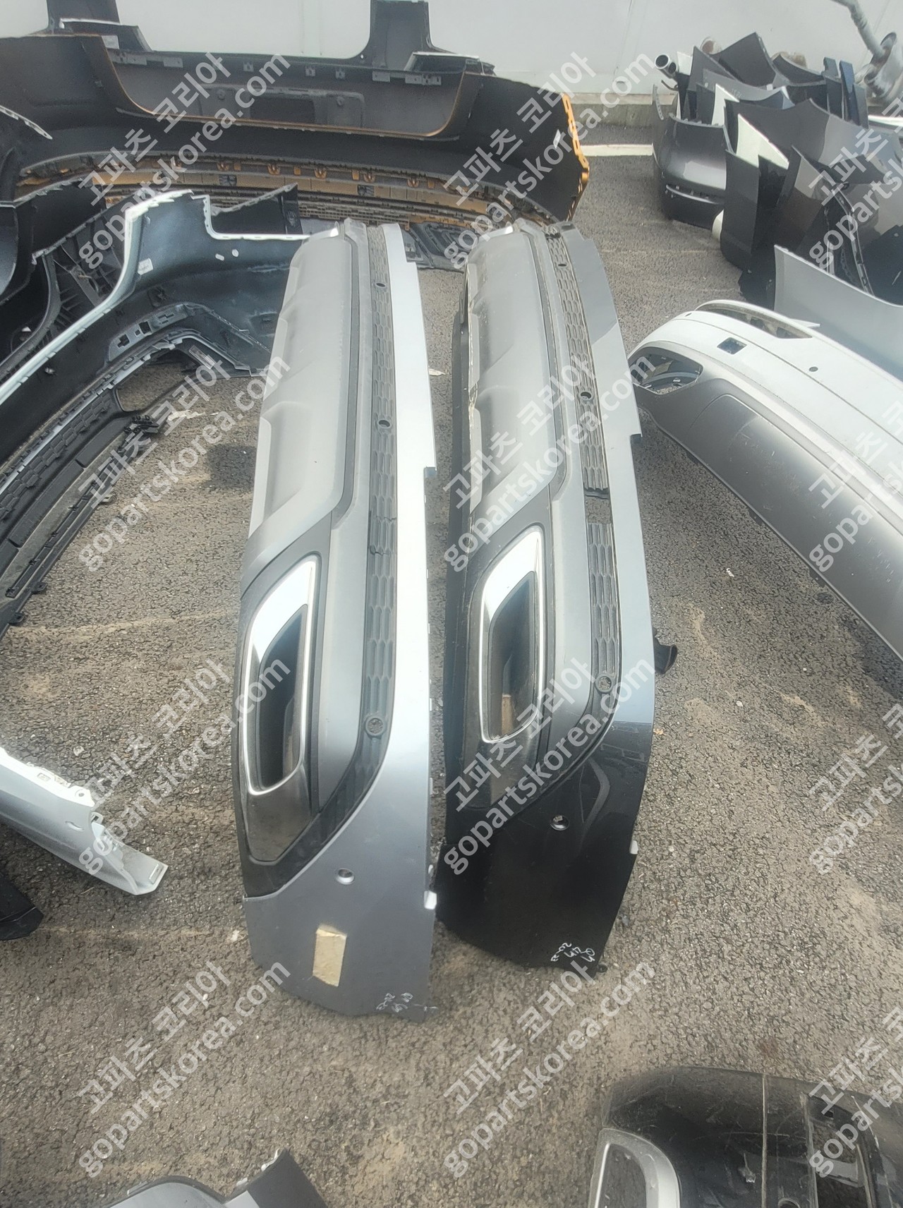 아우디 Q7 4M 뒷범퍼 디퓨저 앗세이+뒷범퍼 스포일러 앗세이 사진 3