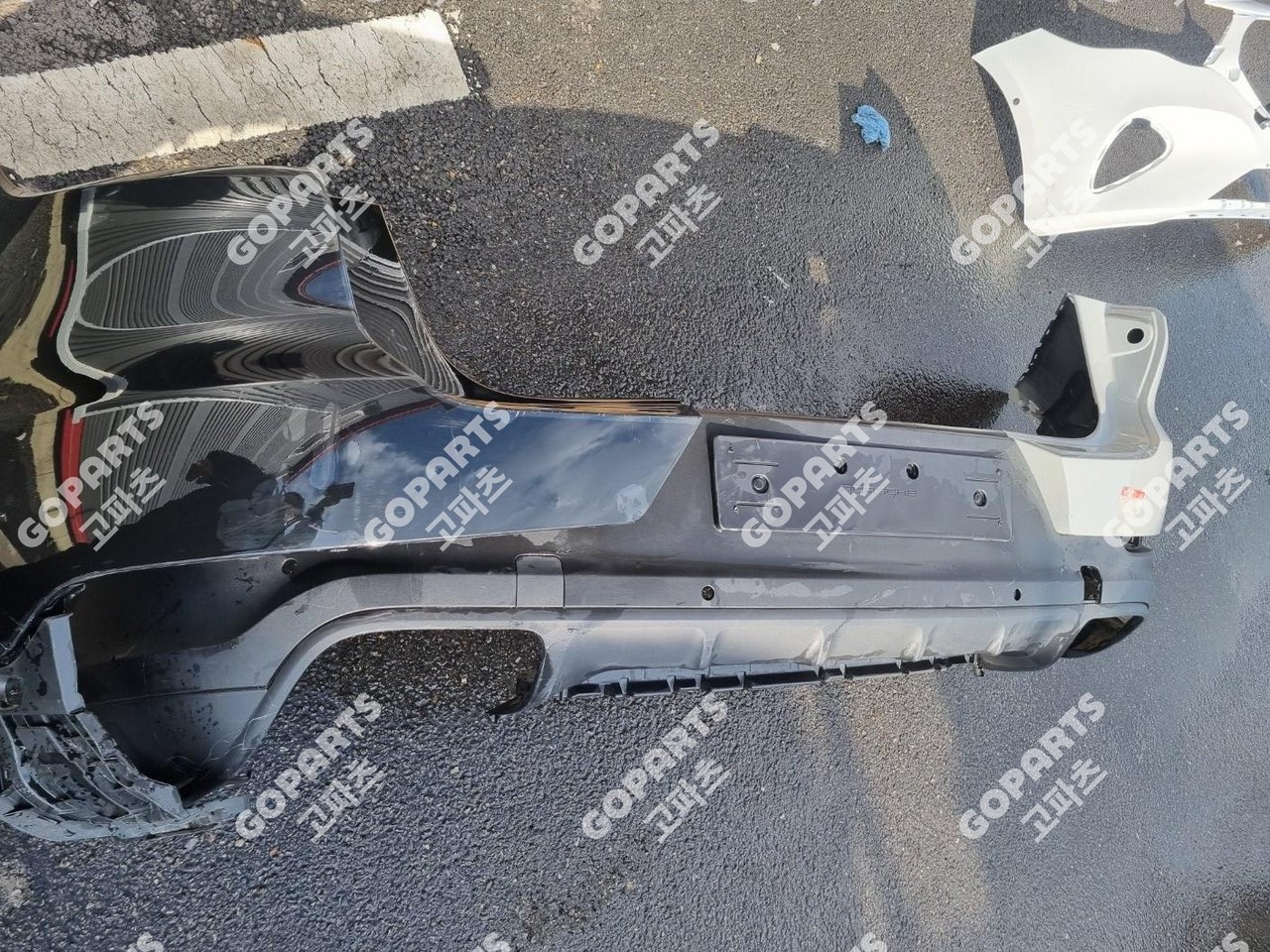 포르쉐 카이엔쿠페 9Y3 전기 뒷범퍼 뒷리어밤바 일반 상단좌우하단스포일러디퓨저 사진 2