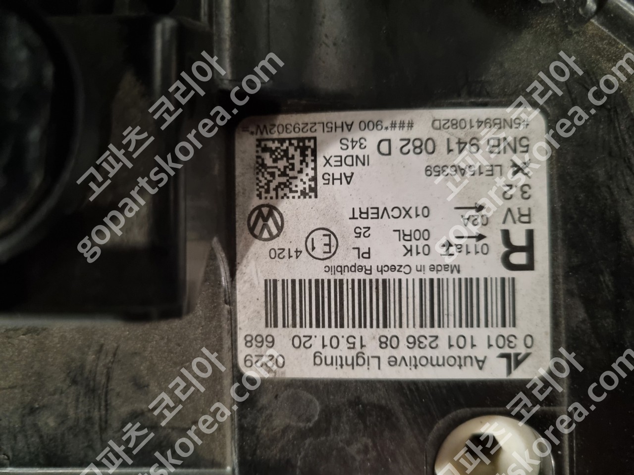 폭스바겐 티구안 헤드라이트 조수석 중고