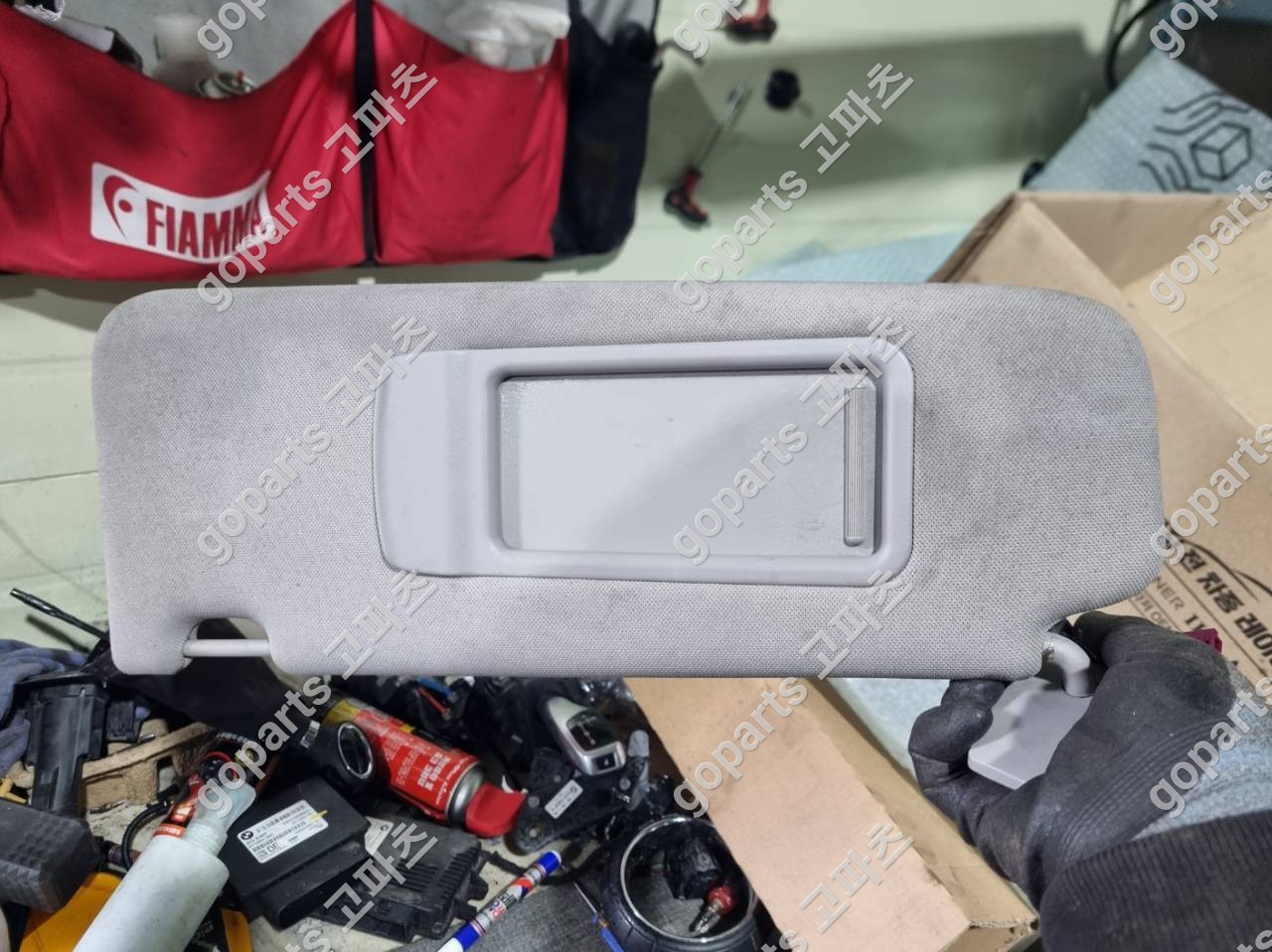 BMW F10 5시리즈 운전석 선바이저 상세사진 2