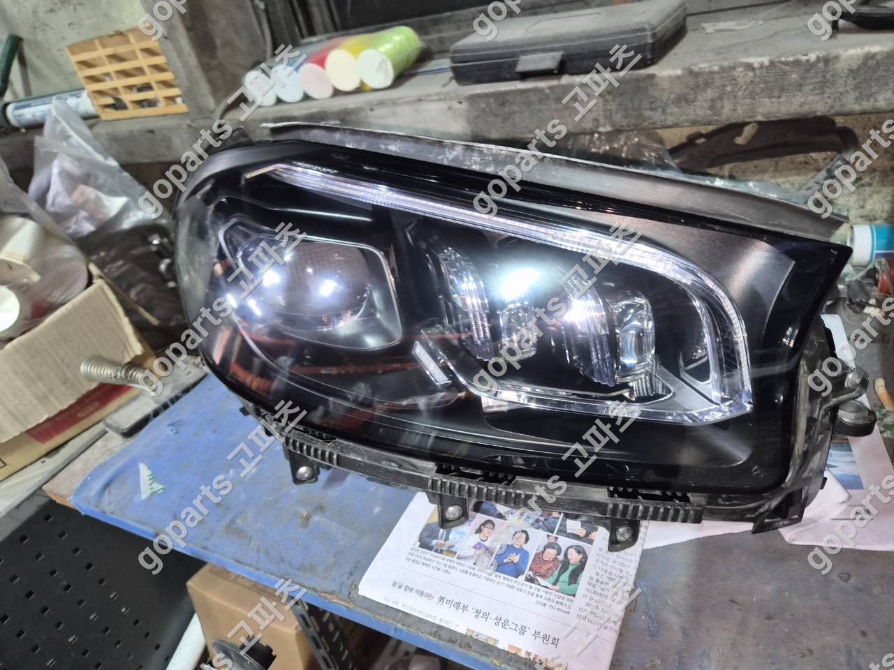 벤츠 GLS X167 조수석 헤드라이트 중고 부품 완벽 교체 후기 – 고파츠