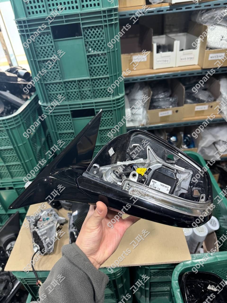 BMW F30 3시리즈 M팩 운전석 사이드미러 프레임 하우징 상세사진 2