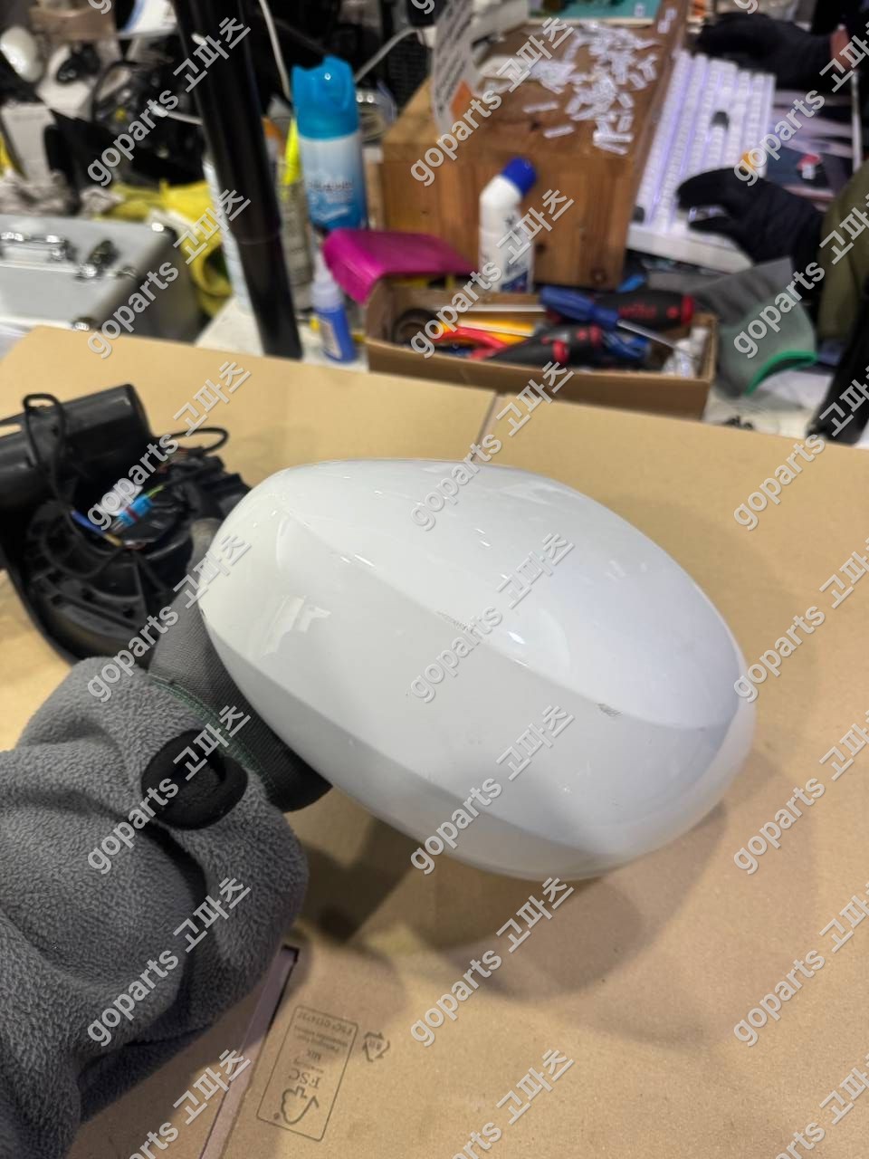 Mini F55 운전석 사이드미러 (2020-2024년식) 프레임 하우징 겉커버 포함 상세사진 3