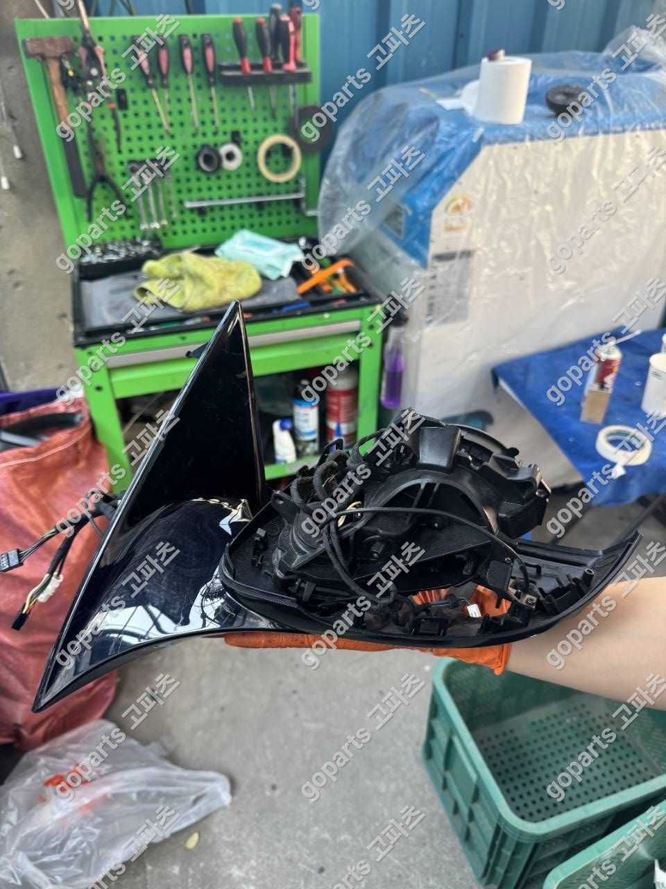 벤츠 W223 S클래스 좌측 사이드미러모터프레임하우징 상세사진 2