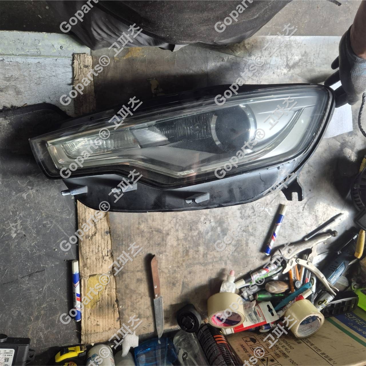 아우디 A6 C7 4G 전기형 운전석 헤드라이트 중고